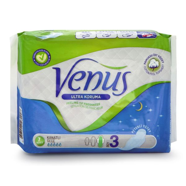 VENÜS GECE 7Lİ HİJYENİK PED