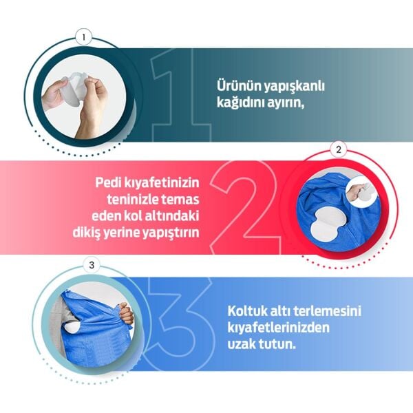 KOLPED Koltuk Altı Pedi  Ter Emici Yapraklar 84 ADET ( 6 Kutu)