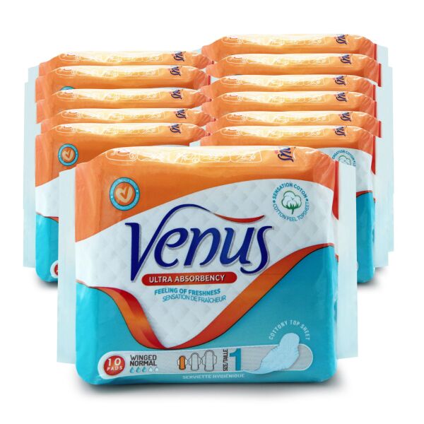 VENÜS HİJYENİK PED NORMAL 120 ADET (12 PAKET)