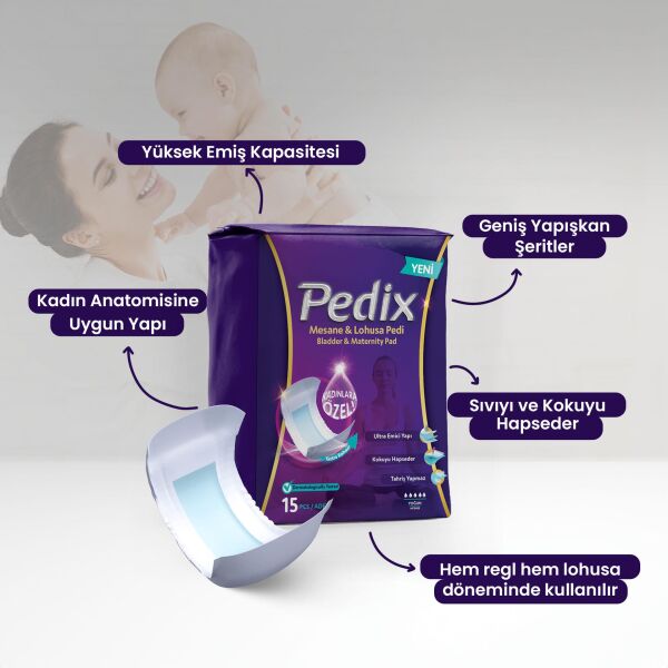  PEDİX KADIN MESANE VE LOHUSA PEDİ (YOĞUN)  45 ADET