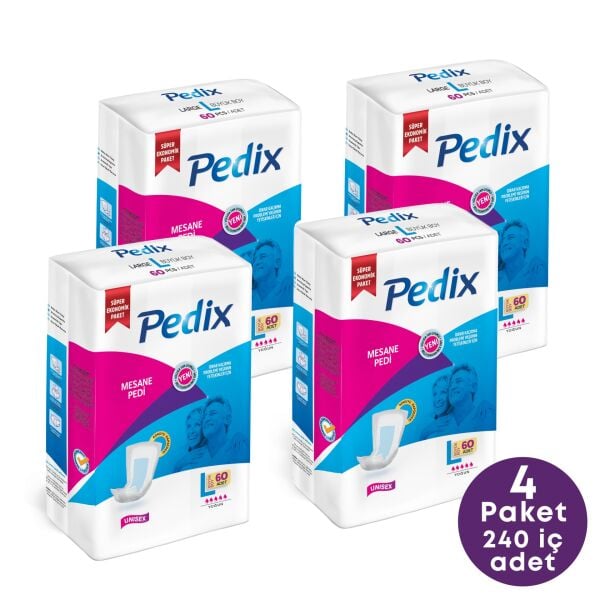 PEDİX Mesane Pedi Unısex Büyük Boy Large (L)  240 Adet