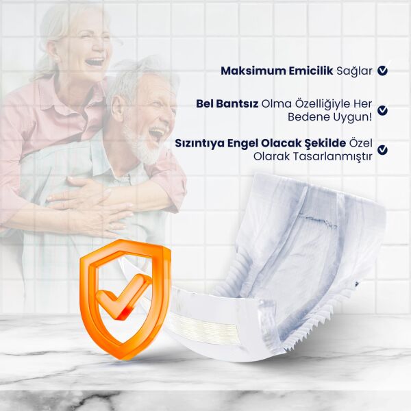 Pedix Anatomik Hasta Bezi Büyük Boy(L) 80 Adet (BELBANTSİZ)
