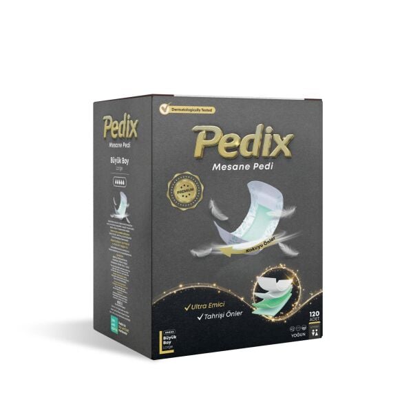 PEDİX Premium Mesane Pedi Unısex Büyük Boy Large (L) 120 Adet